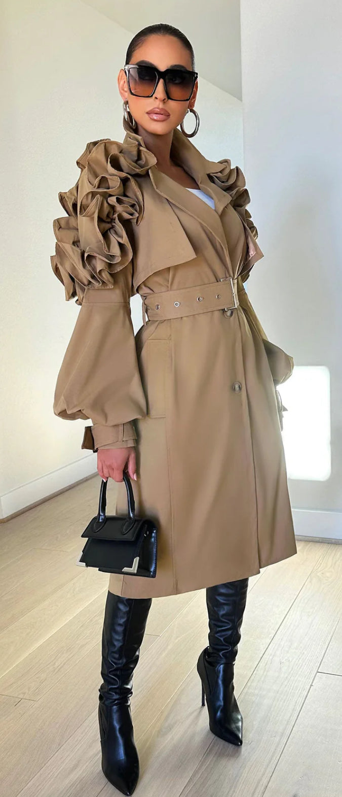 Carrey Fancy Trench