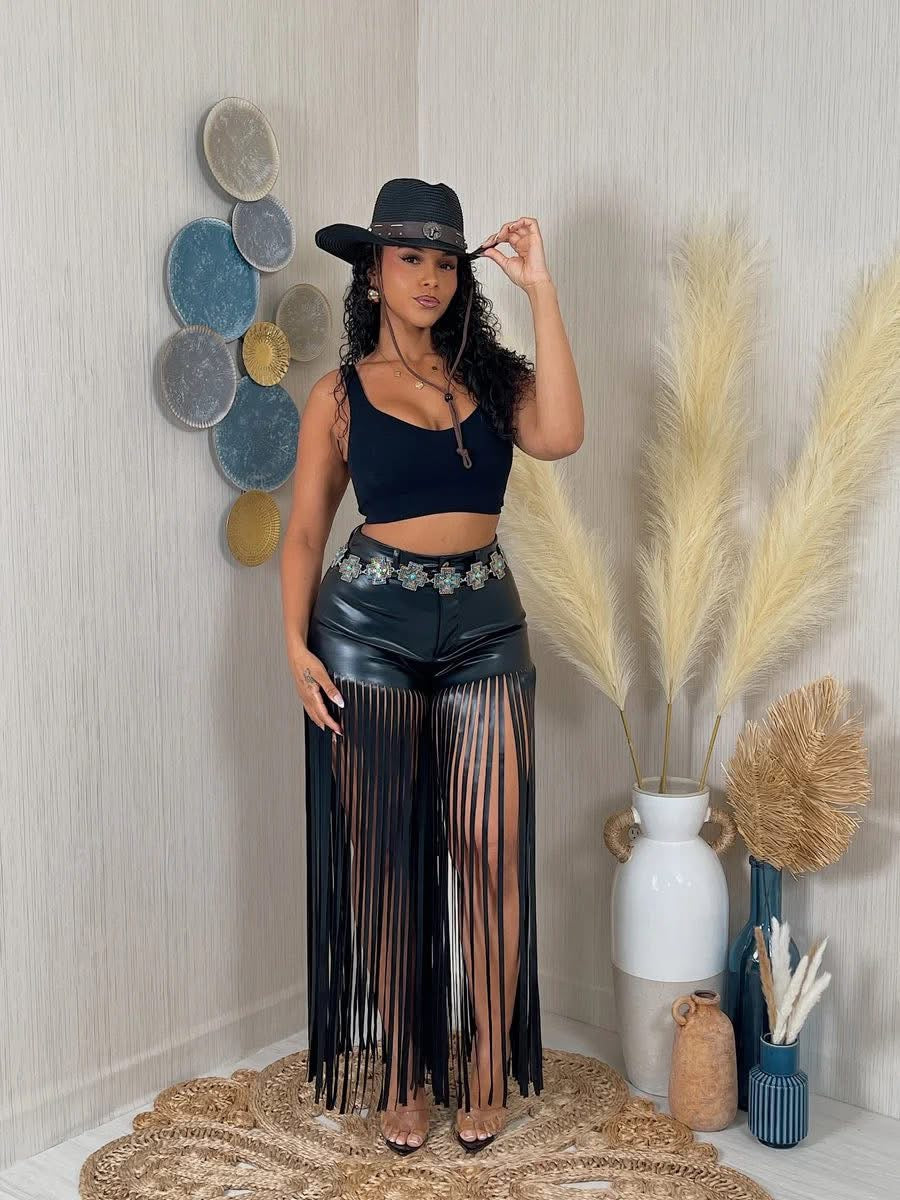 Sasha Cowgirl Fringe Shorts
