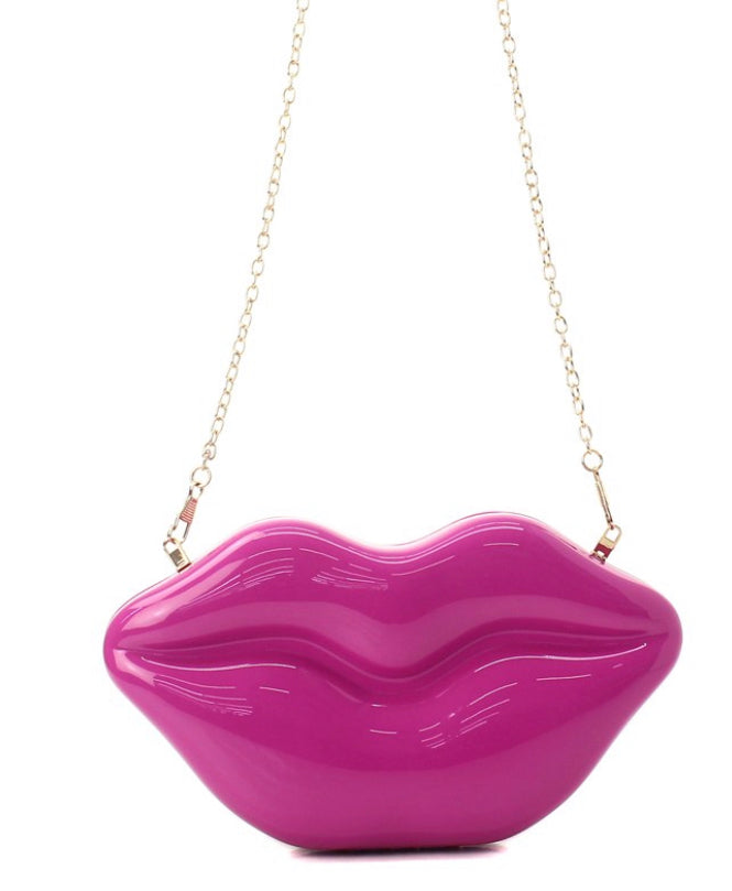 NEW ! Kate Spade Jae Nylon Flat Crossbody Hand Bag Striped Lips Pink | eBay